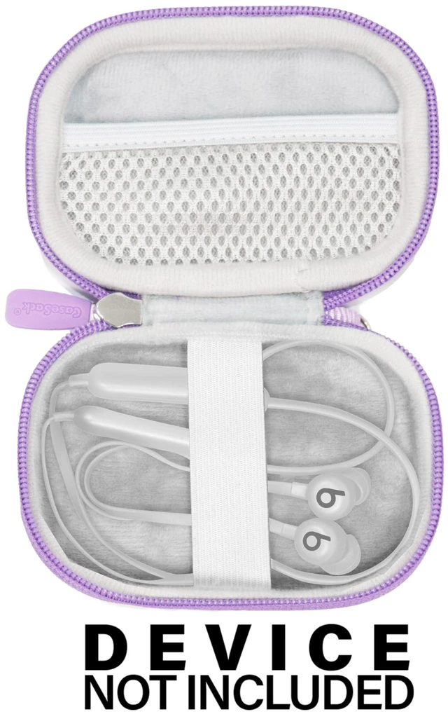 Alt view image 4 of 5 - case for Beats Flex Wireless Earbuds. Also for Powerbeats High-Performance Wireless Earbuds. (Light Purple)