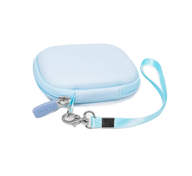 Alt view image 5 of 5 - case for Beats Flex Earbuds. Also for Powerbeats High-Performance Earbuds. (Light Blue)
