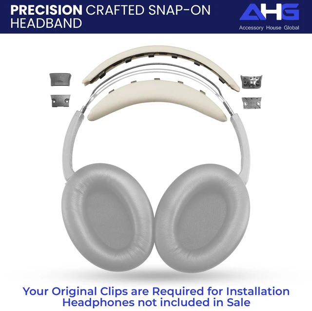 Alt view image 5 of 7 - Replacement QC Ear Pad and Headband Pad Kit Cushion. Compatible with Bose QuietComfort (2023) QC45 QCSE QC35 II Wireless Noise Cancelling Headphones (White Smoke) Easy DIY