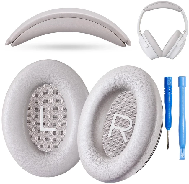 Main image of Replacement QC Ear Pad and Headband Pad Kit Cushion. Compatible with Bose QuietComfort (2023) QC45 QCSE QC35 II Wireless Noise Cancelling Headphones (Sandstone) Easy DIY Fit