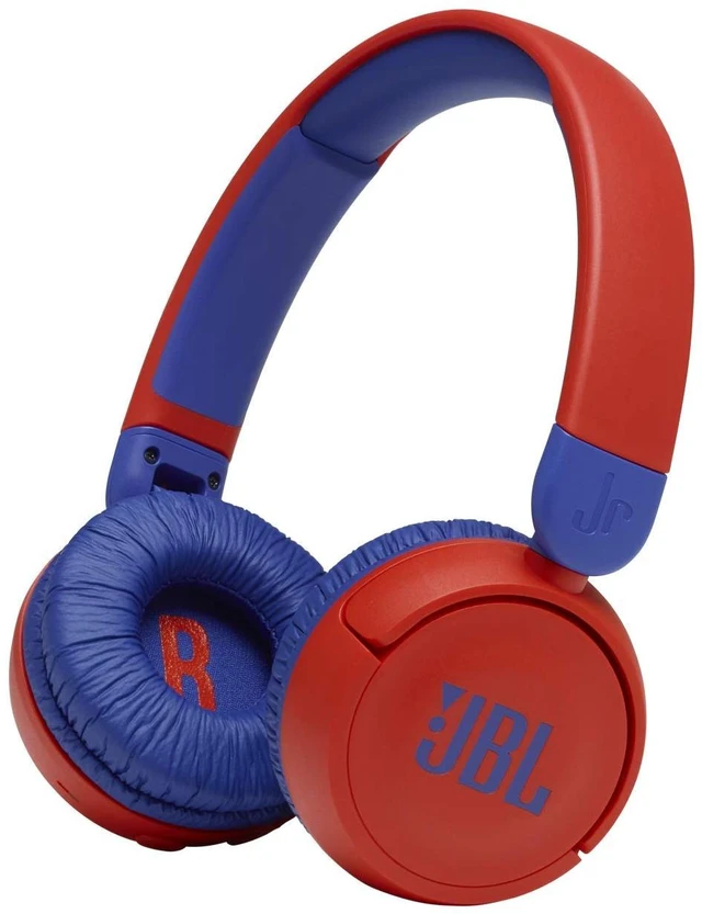 Main image of Jr310BT Kids Wireless On-Ear Headphones - Bluetooth Headphones with Microphone, Safe Sound Under 85dB Volume, 30H Battery, Foldable, Comfort, Easy, Soft, Cool Colors (Red), Small