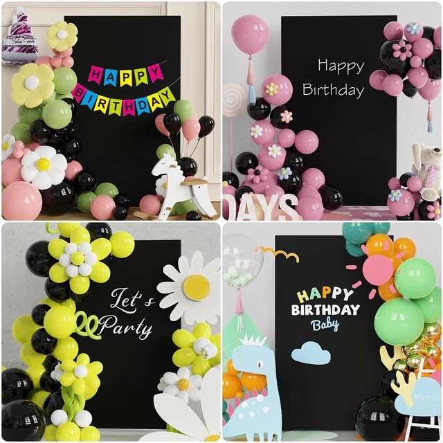 Alt view image 4 of 5 - Square Backdrop Cover Black Square Wedding Arch Cover, 6.6x5.2FT Spandex Square Arch Cover Balloon Arch Covers Stretchy Backdrop for Birthday Party Wedding Ceremony Baby Shower Decor