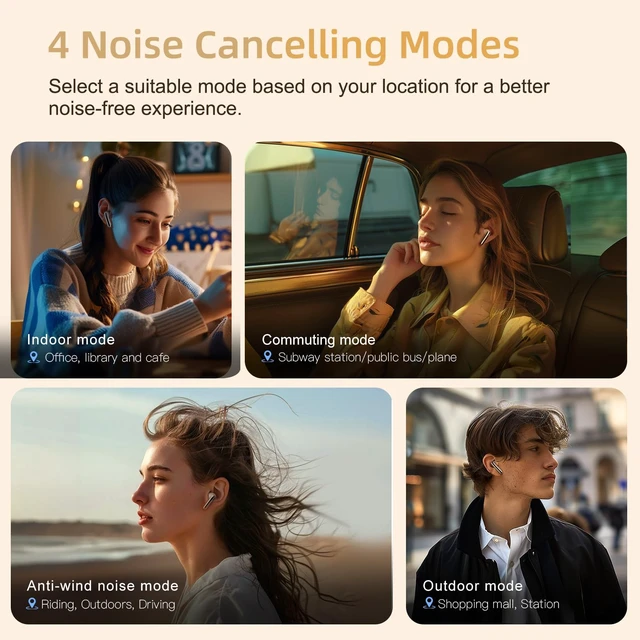Alt view image 3 of 7 - MeloBuds Pro Aadptive Hybrid Active Noise Cancelling Wireless Earbuds, Reduce Noise by Up to 99%, Bluetooth 5.3 Wireless LDAC Hi-Res Audio, 34H Playtime, Comfortable Fit, Custom EQ via App