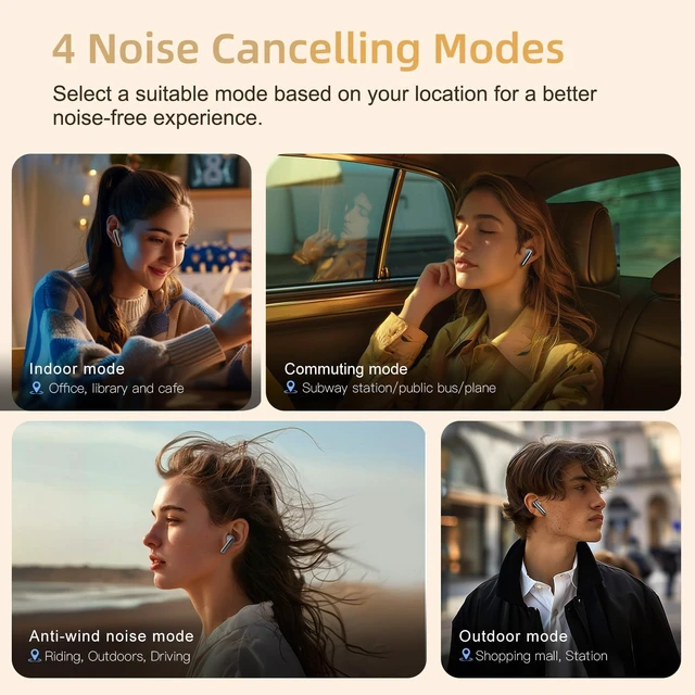 Alt view image 4 of 7 - MeloBuds Pro Aadptive Hybrid Active Noise Cancelling Wireless Earbuds, Reduce Noise by Up to 99%, Bluetooth 5.3 Wireless LDAC Hi-Res Audio, 34H Playtime, Comfortable Fit, Custom EQ via App