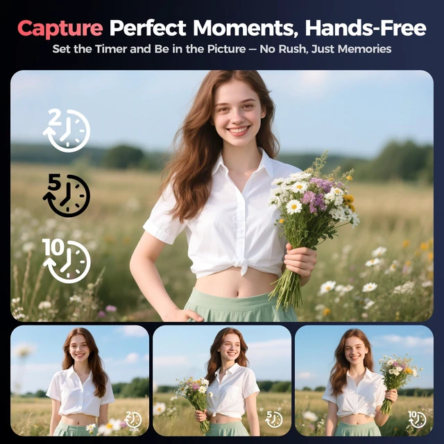 Alt view image 7 of 7 - 4K Digital Camera Pink for Girls Teens: 64MP Vlogging Camera with Flip Screen - 16X Zoom - Cute Compact Cam for Photography and YouTube Aesthetic Point and Shoot Gift for Ages 8-18