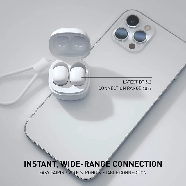 Alt view image 5 of 7 - Wireless Ear Buds for Small Ears, only 2.5g Light Weight, Mini Earbuds Cute Colors for Women & Kids Earbuds, Bluetooth 5.3, IPX6 Waterproof, Wireless Earphones for iPhone Android (White)