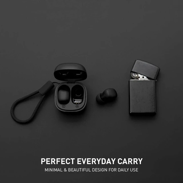 Alt view image 3 of 7 - Wireless Earbuds for Small Ears, Compact Ear Buds for Kids & Teens, 2.5g Ultra-Light, Coin-Sized Charging Case, Bluetooth 5.4 Earphones for Workout &Outdoor, Laptop Pad Phones Compatible, Black