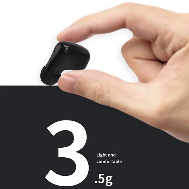 Alt view image 6 of 7 - Wireless Earbuds for Small Ears, Compact Ear Buds for Kids & Teens, 2.5g Ultra-Light, Coin-Sized Charging Case, Bluetooth 5.4 Earphones for Workout &Outdoor, Laptop Pad Phones Compatible, Black
