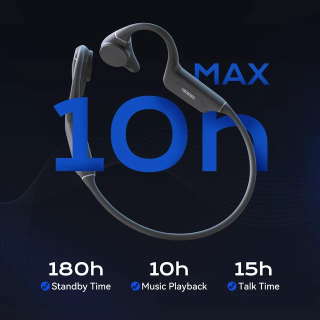 Alt view image 5 of 7 - Bone Conduction Headphones Runner Diver2, Swimming Headphones IP68 Waterproof, Bluetooth 5.3 Open Ear Headphones Built-in 32G Memory, MP3 Player with CVC6.0 Mic for Swimming Running Cycling Gym