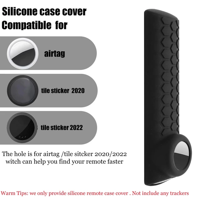 Alt view image 3 of 7 - TV 4-Series Cover with Tag Holder for Toshiba/Insignia TV Omni Series, Compatible with NS-RCFNA-21 CT-RC1US-21 CT95018 Voice Remote Contorl,with Hole for Tile Sticker,Black