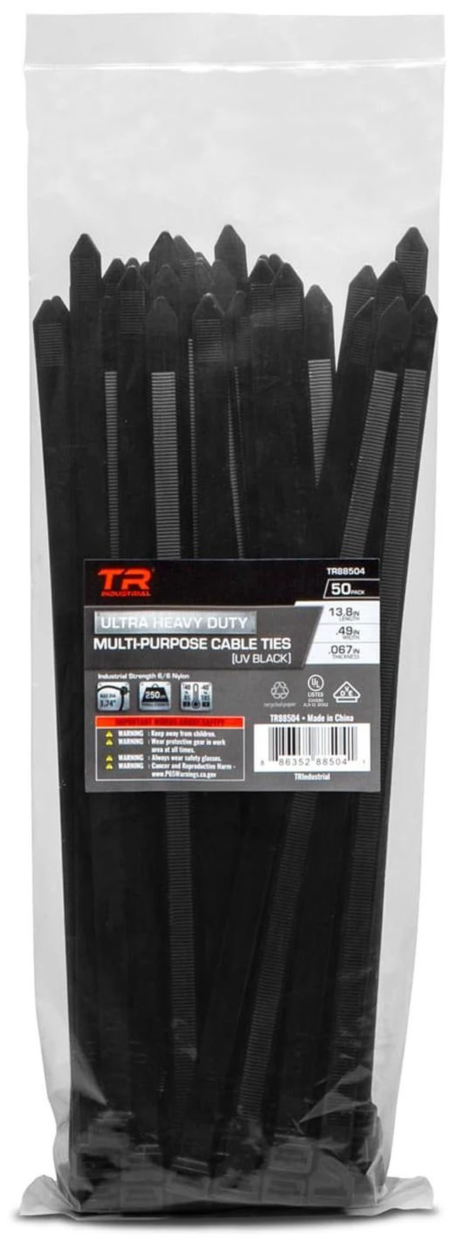 Main image of Ultra Heavy Duty Multi-Purpose UV Cable Ties (13.8")
