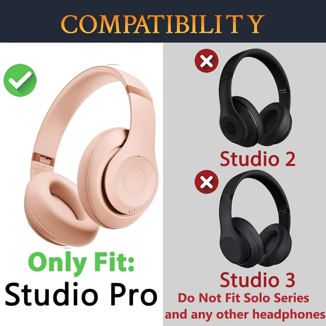 Alt view image 2 of 7 - Top+Bottom Headband for Beats Studio Pro Noise Cancelling Headphones, Replacement Headstrap Repair Part - Moon