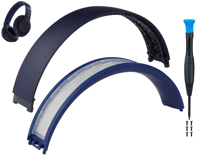 Main image of Top+Bottom Headband for Beats Studio Pro Noise Cancelling Headphones, Replacement Headstrap Repair Part - Navy Blue