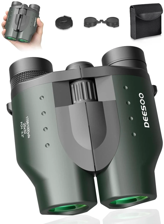 Main image of 25x32 Compact Binoculars for Adults Kids, High Power BAK4 FMC Lightweight Lightweight Pocket Size for Travel, Eyeglass Friendly, Small Binoculars for Cruise Ship, Clear Vision for Bird Watching