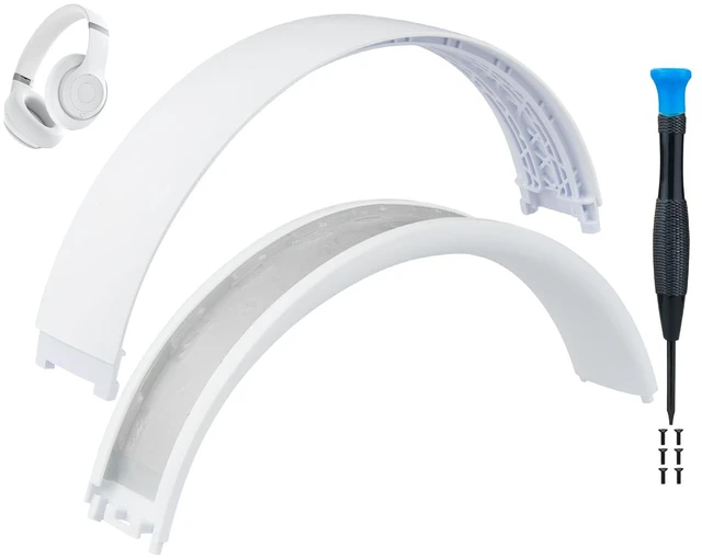 Main image of Top+Bottom Headband for Beats Studio Pro Noise Cancelling Headphones, Replacement Headstrap Repair Part - Matte White