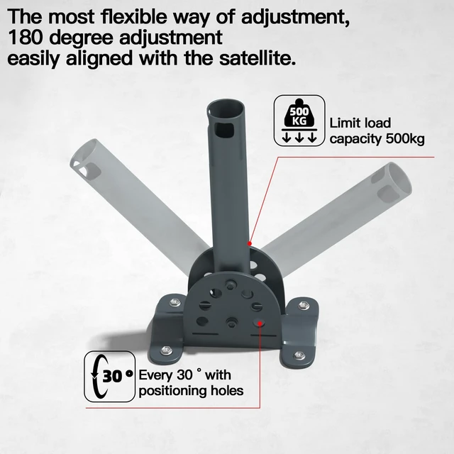 Alt view image 4 of 7 - Adjustable Pivot Mount for Starlink Standard Actuated,Starlink Mounting Kit, Compatible with Starlink Gen 2, Includes Starlink Roof Mount Adapter