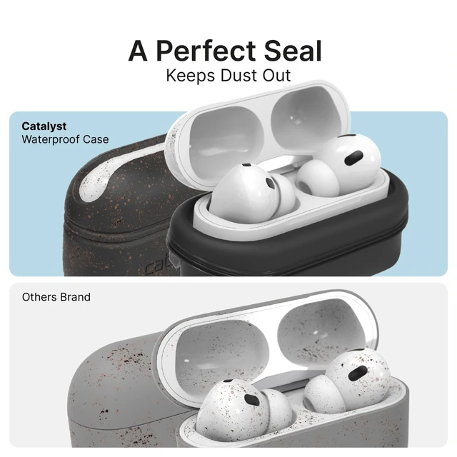 Alt view image 6 of 7 - Case for AirPods Pro 2, Waterproof IP67 & Drop-Proof Silicone Case Cover for Apple Airpod Pro 2, Wireless Charging Compatible, One-Piece Design with Carabiner for Active Lifestyles