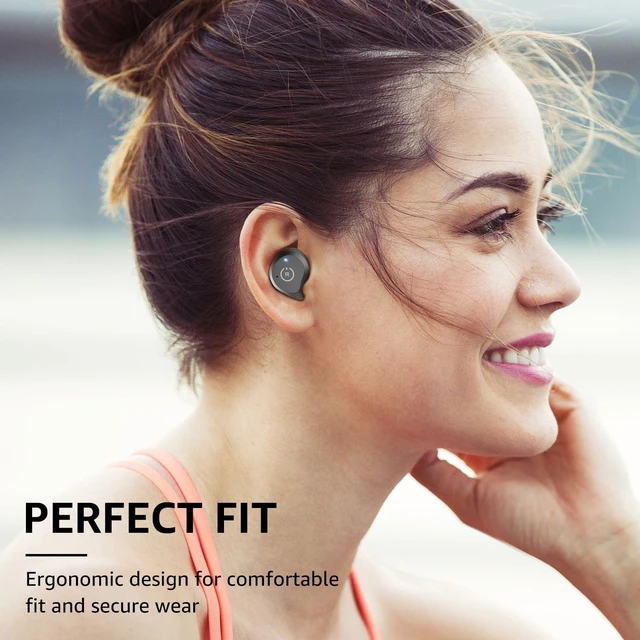 Alt view image 2 of 7 - NC9 Hybrid Active Noise Cancelling Wireless Earbuds, Deep Bass Sound Clear Calls, Comfortable Fit Ear Buds, Immersive Stereo Audio, Bluetooth 5.3 in Ear Headphones, IPX6 Waterproof