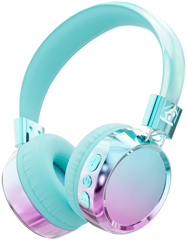 Main image of Kids Bluetooth Headphones with mic, 74/85dB Limited, 60H Playtime Fast charging, Bluetooth 5.4, foldable over-ear, AUX for iPad, tablet, airplane, Wireless headphones for kids, Aura Series