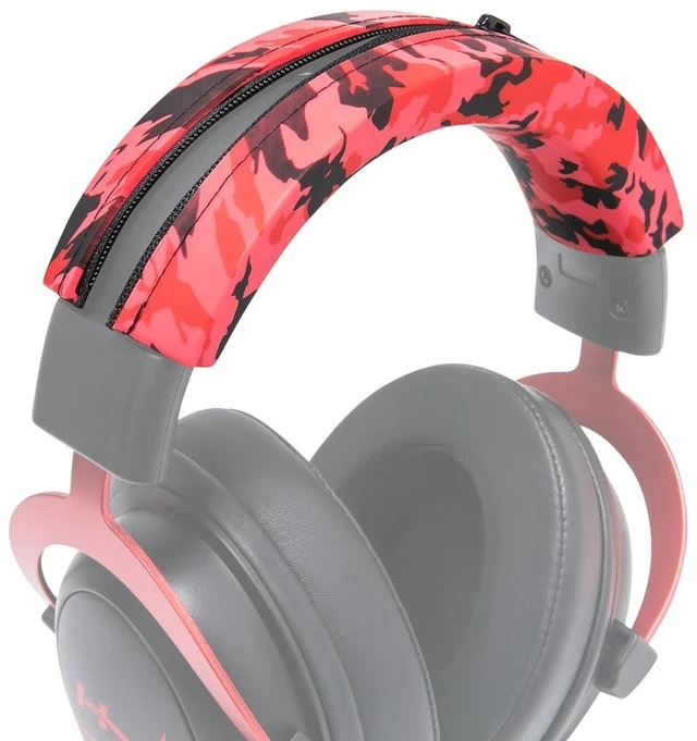 Main image of BandZ Cloud - Silicone Headband Cover for HyperX Cloud Series Made by Wicked Cushions Enhanced Comfort, Style & Sweat Protection, Exclusively for HyperX Cloud Red Camo