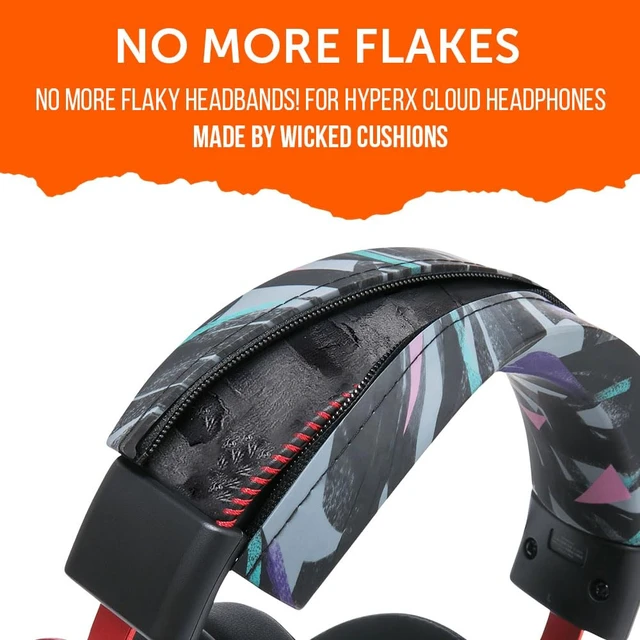 Alt view image 6 of 7 - BandZ Cloud - Silicone Headband Cover for HyperX Cloud Series Made by Wicked Cushions Enhanced Comfort, Style & Sweat Protection, Exclusively for HyperX Cloud 90's Black