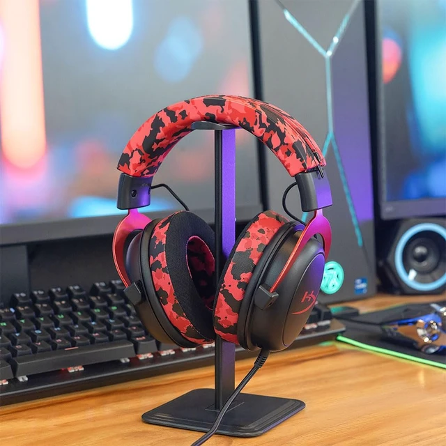 Alt view image 3 of 7 - BandZ Cloud - Silicone Headband Cover for HyperX Cloud Series Made by Wicked Cushions Enhanced Comfort, Style & Sweat Protection, Exclusively for HyperX Cloud Red Camo