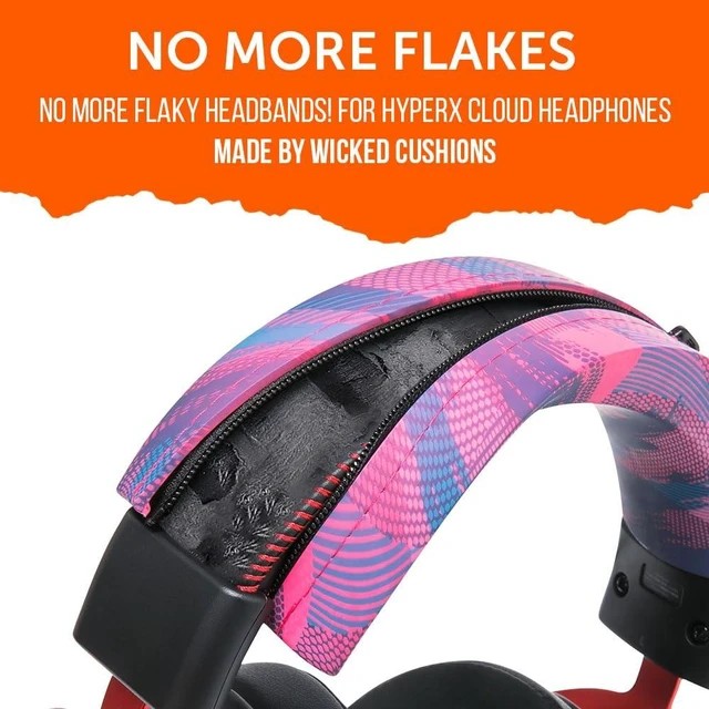 Alt view image 6 of 7 - BandZ Cloud - Silicone Headband Cover for HyperX Cloud Series Made by Wicked Cushions Enhanced Comfort, Style & Sweat Protection, Exclusively for HyperX Cloud Speed Racer