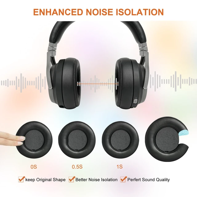 Alt view image 7 of 7 - GVOEARS Ear Pads for Corsair Virtuoso RGB Wireless SE XT Gaming Headset Upgraded Replacement Earpad Cushions with Durable Protein Leather Thick Foam