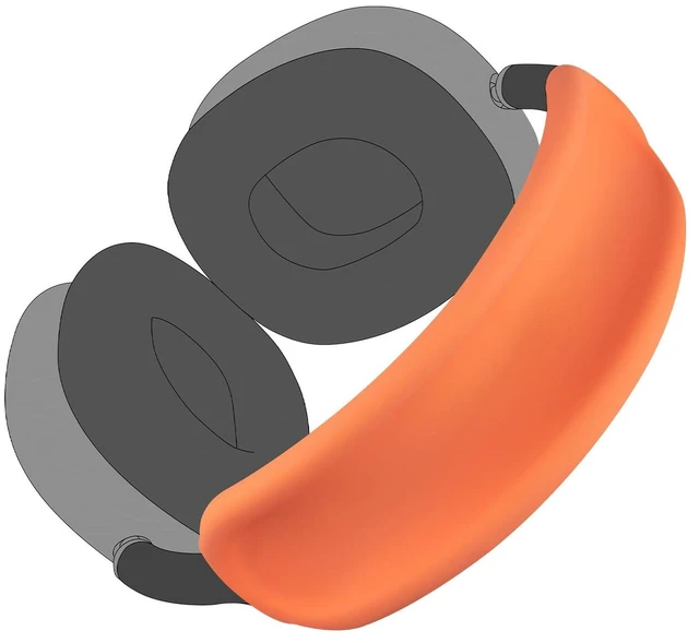 Main image of Upgraded Headband Protector for AirPods Max (USB-C/Lightning), Sweat Proof Full Cover for Gym Workouts, (Easy Disassembly Required) - Orange