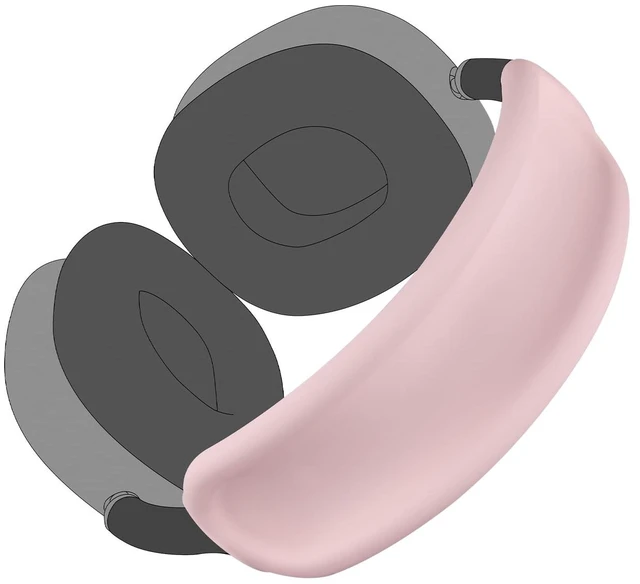 Main image of Upgraded Headband Protector for AirPods Max (USB-C/Lightning), Sweat Proof Full Cover for Gym Workouts, (Easy Disassembly Required) - Pink