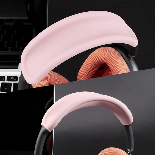 Alt view image 5 of 7 - Upgraded Headband Protector for AirPods Max (USB-C/Lightning), Sweat Proof Full Cover for Gym Workouts, (Easy Disassembly Required) - Pink