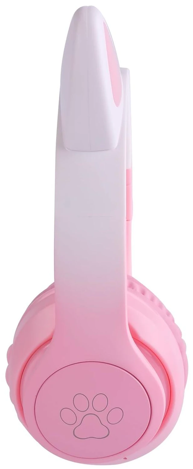 Alt view image 7 of 7 - Kids Wireless Headphones LED Light up Cat Bluetooth Headphones, Color Changing Cat Ear Wireless Headsets with Microphone for Kids/Girls/School/Christmas (Pink Pro)