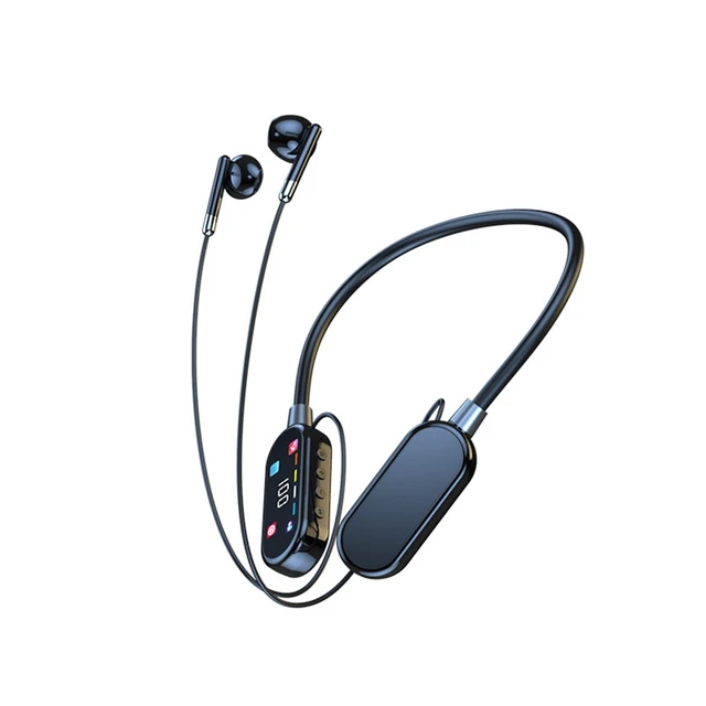 Main image of Wireless Neckband Earphones with LED BT5.3 20H Play time Water Resistant Noise Cancelling for Sports and Gaming (Black)