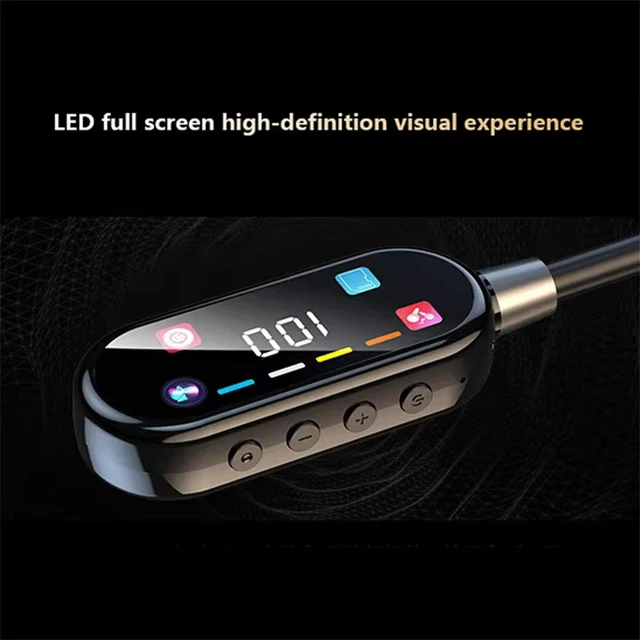 Alt view image 4 of 7 - Wireless Neckband Earphones with LED BT5.3 20H Play time Water Resistant Noise Cancelling for Sports and Gaming (Black)