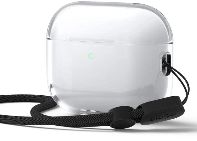 Main image of Clear Case for AirPods Pro 3 Lanyard Included, Strap Included, Reduced Yellowing, Shockproof, Full Protection (Transparent)