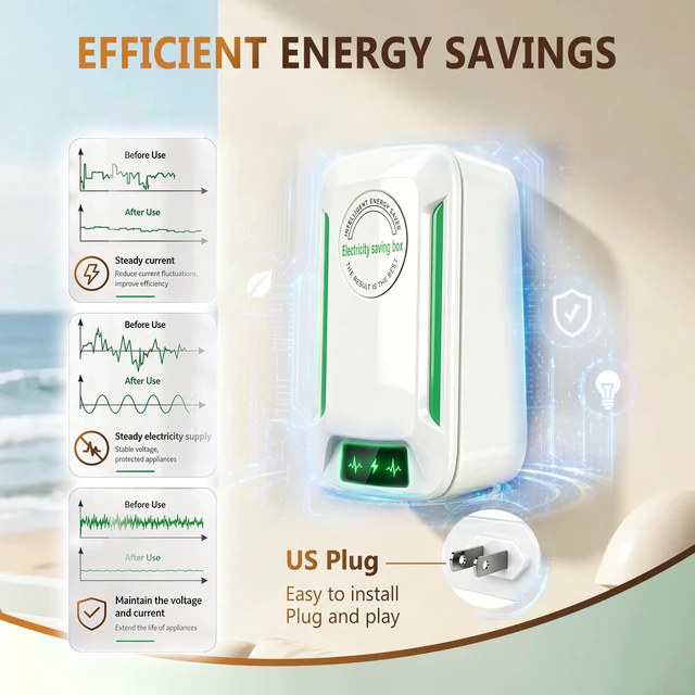 Alt view image 5 of 7 - 3.0 New Upgraded Stop watt, Power Saver for Home and Office 2 Pack Smart chip Delivers Stable Electric Current and Lower Energy Consumption Equipped with US Standard Plug Voltage Range 90250V