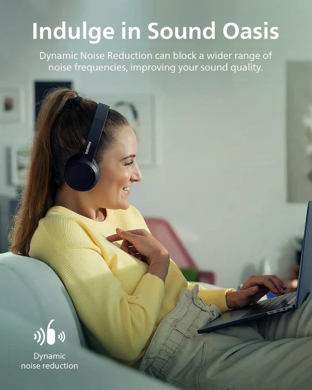 Alt view image 7 of 7 - H4205 Wireless Headphone,On-Ear Bluetooth Headphone with BASS Boost,Quality Sound,32mm Drivers,29-Hour Battery Life,Fast Charging,Lightweight,Adjustable Cushioned Headband,Soft Ear Cups,Black