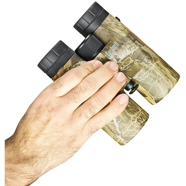 Alt view image 3 of 7 - PowerView 10x42 BoneCollector Binoculars, Realtree Edge Camo Diamond-Cut Non-Slip Grip, Multi-Coated Optics for Low-Light Clarity, Compact 22 oz Design, Tripod Compatible