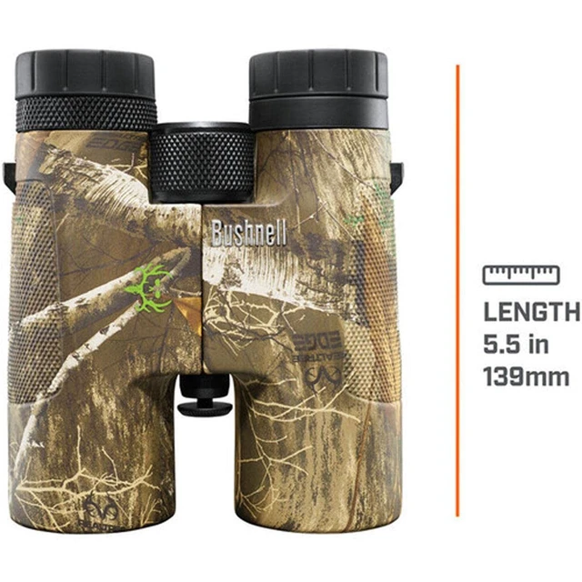 Alt view image 4 of 7 - PowerView 10x42 BoneCollector Binoculars, Realtree Edge Camo Diamond-Cut Non-Slip Grip, Multi-Coated Optics for Low-Light Clarity, Compact 22 oz Design, Tripod Compatible