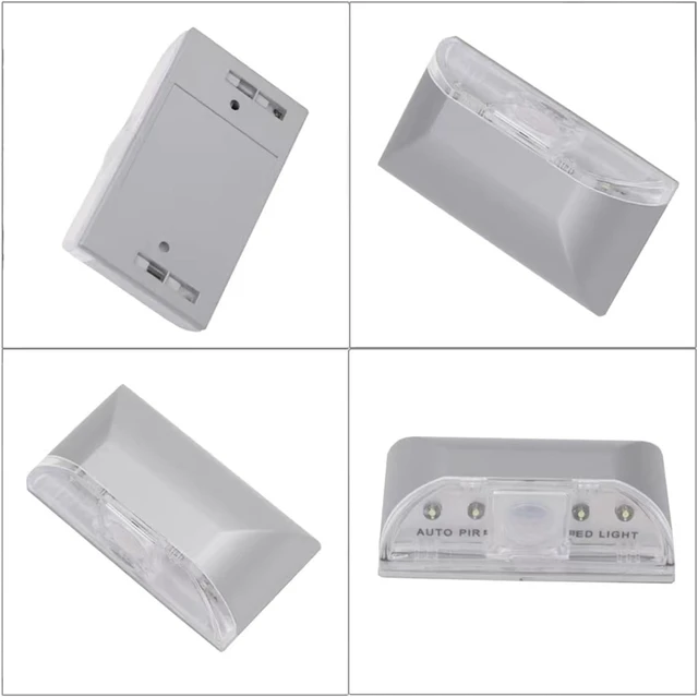Alt view image 2 of 7 - Home Keyhole Light for Door Lock Motion Sensor Lights Indoor 2Pack Silver Wireless Night Light,Battery Operated,Auto On/Off Mini LED Light for Stairway, Closet, Cabinet, Hallway