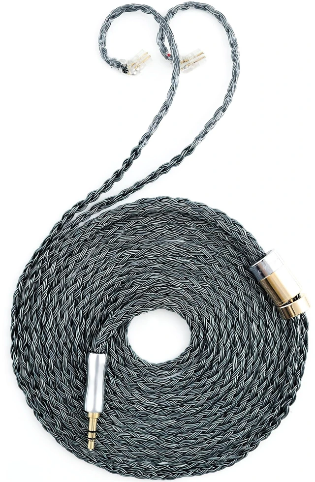 Main image of Tipsy Melody 3 IEM Upgrade Cable, 6.5ft (2m) Long, Enhanced Mids & Bass, 24-Core Silver-Plated, Deep Green (0.78mm- Recessed 2 Pin)