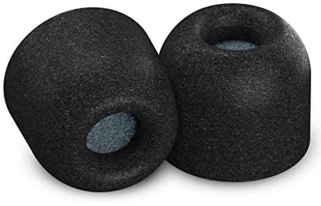 Main image of Memory Foam Replacement Ear Tips, Black, Large (3 Pairs) For Beats Powerbeats Pro, Flex, X, Powerbeats 1, 2, 3, Ultimate Comfort, Secure Fit, Superior Noise Isolation