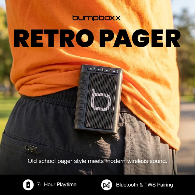 Alt view image 3 of 7 - Retro Pager Wearable Bluetooth Speaker Wearable Retro Pager Bluetooth speaker designed to carry anywhere