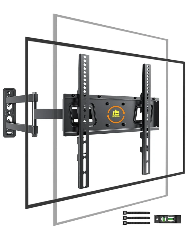 Main image of Landscape to Portrait Rotating TV Wall Mount for Vertical Mounting of Displays,Menu Wall Board Mount for 26-65" TVs Holds 88 lbs, Full Motion Corner TV Mount Height Adjusted,VESA 400x400,FORGINGMOUNT