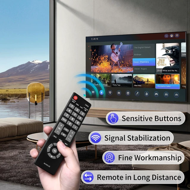 Alt view image 7 of 7 - NH305UD Universal TV Remote Control for All Emerson TVs