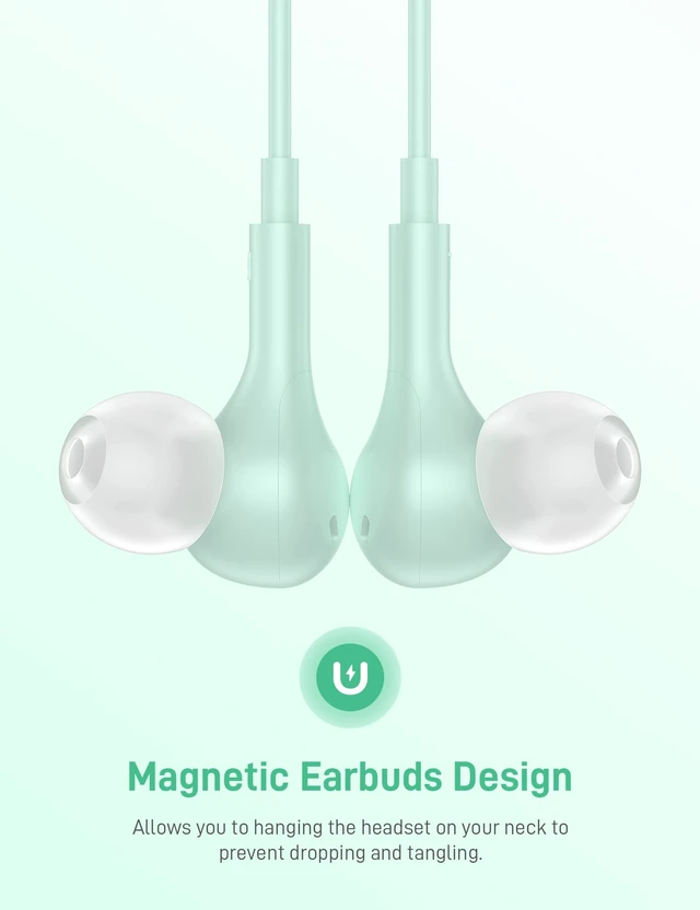 Alt view image 6 of 7 - USB C Headphones for Apple/iPhone Duo 18 17 16 15 Wired Earbuds with Case Soft Small in Ear Buds HiFi Type C USBC Earphones Corded Wire with Microphone Volume Control for Samsung S26 S25/Pixel 11 10