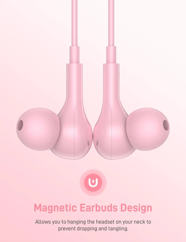Alt view image 6 of 7 - USB C Headphones for Apple/iPhone Duo 18 17 16 15 Wired Earbuds with Case Soft Small in Ear Buds HiFi Type C USBC Earphones Corded Wire with Microphone Volume Control for Samsung S26 S25/Pixel 11 10