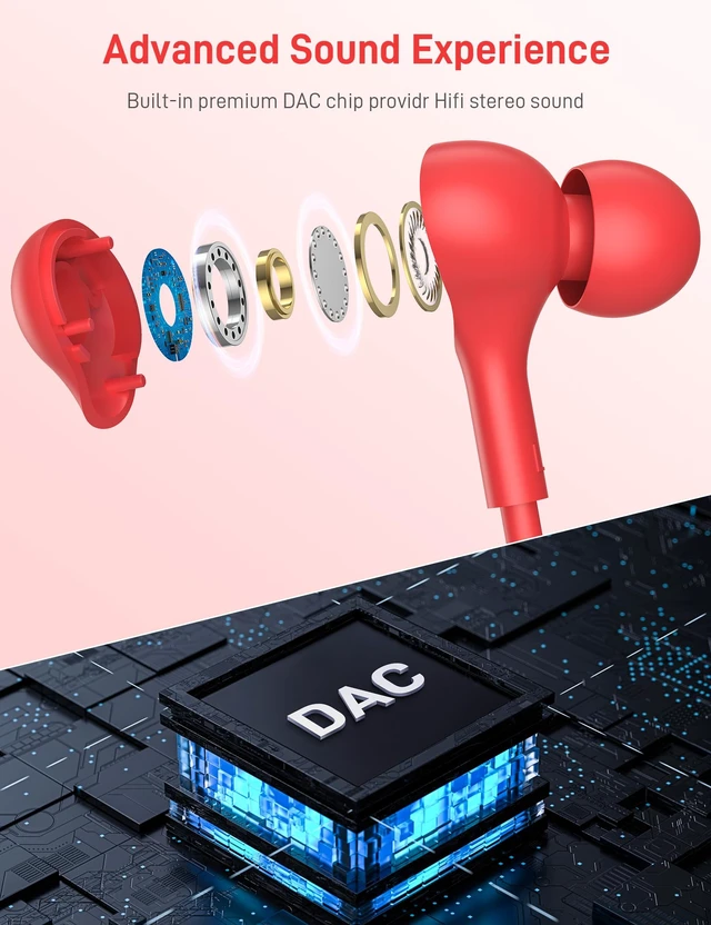 Alt view image 3 of 7 - USB C Headphones for Apple/iPhone Duo 18 17 16 15 Wired Earbuds with Case Soft Small in Ear Buds HiFi Type C USBC Earphones Corded Wire with Microphone Volume Control for Samsung S26 S25/Pixel 11 10