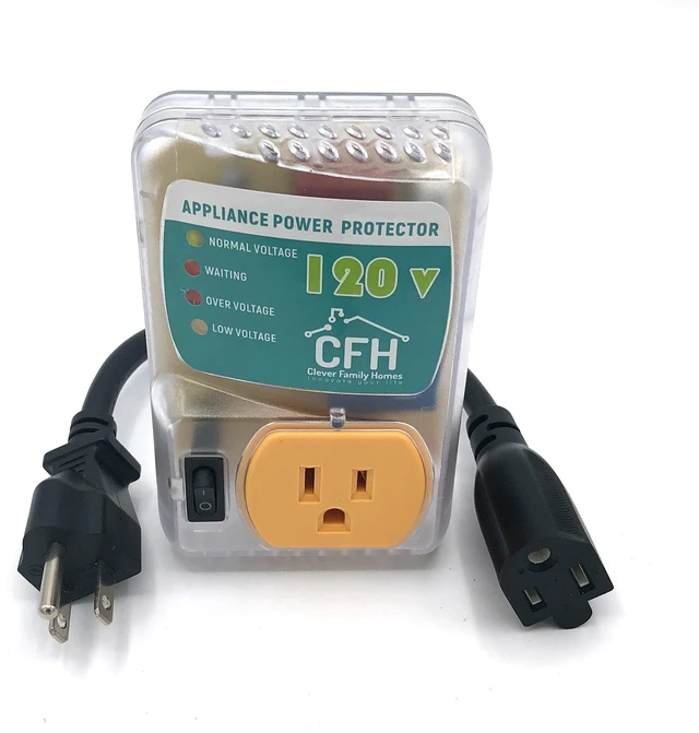 Main image of Heavy Duty 20-Amp 2400-Watt Appliance Surge Protector Smart Circuit Plug with Outlet Saver Power Cord