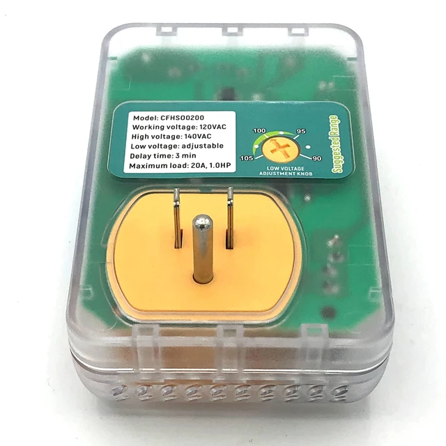 Alt view image 2 of 7 - Heavy Duty 20-Amp 2400-Watt Appliance Surge Protector Smart Circuit Plug with Outlet Saver Power Cord
